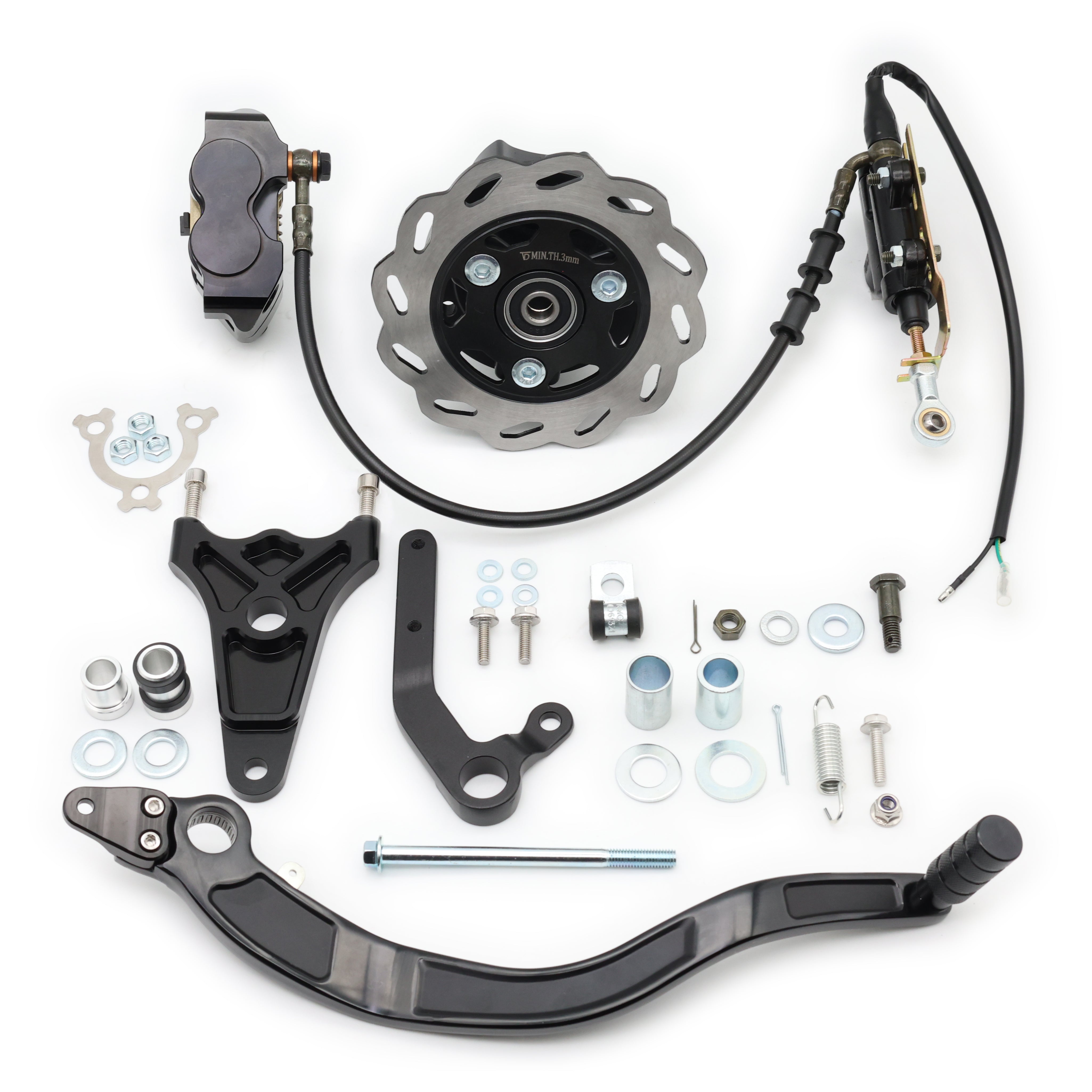 CT70 Blackout Rear Disc Brake Conversion – Bart Moto Co