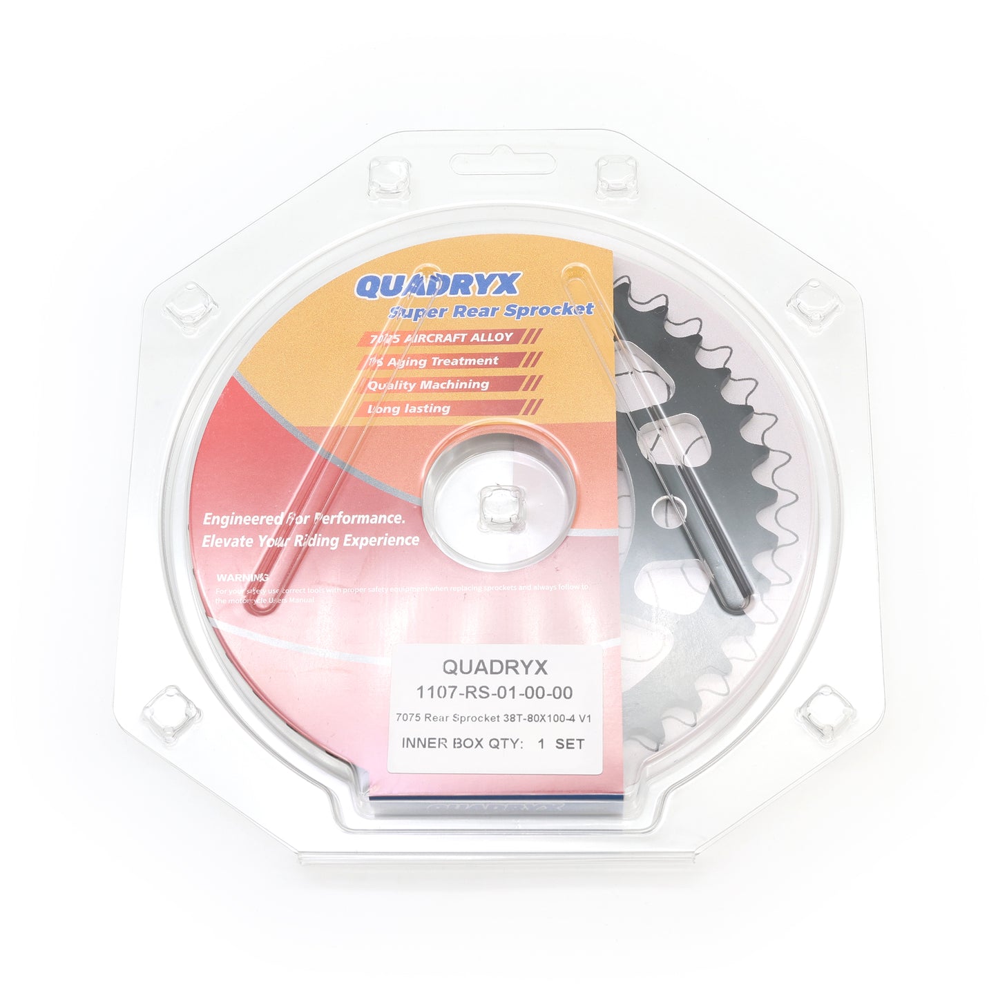 Mini Pro 7075 Lightweight 38T Rear Sprocket - CRF110F - V1 Black