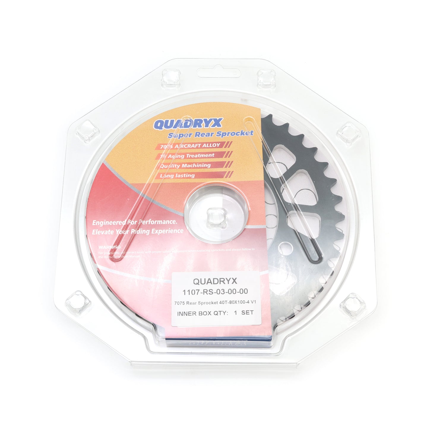 Mini Pro 7075 Lightweight 40T Rear Sprocket - CRF110F - V1 Black