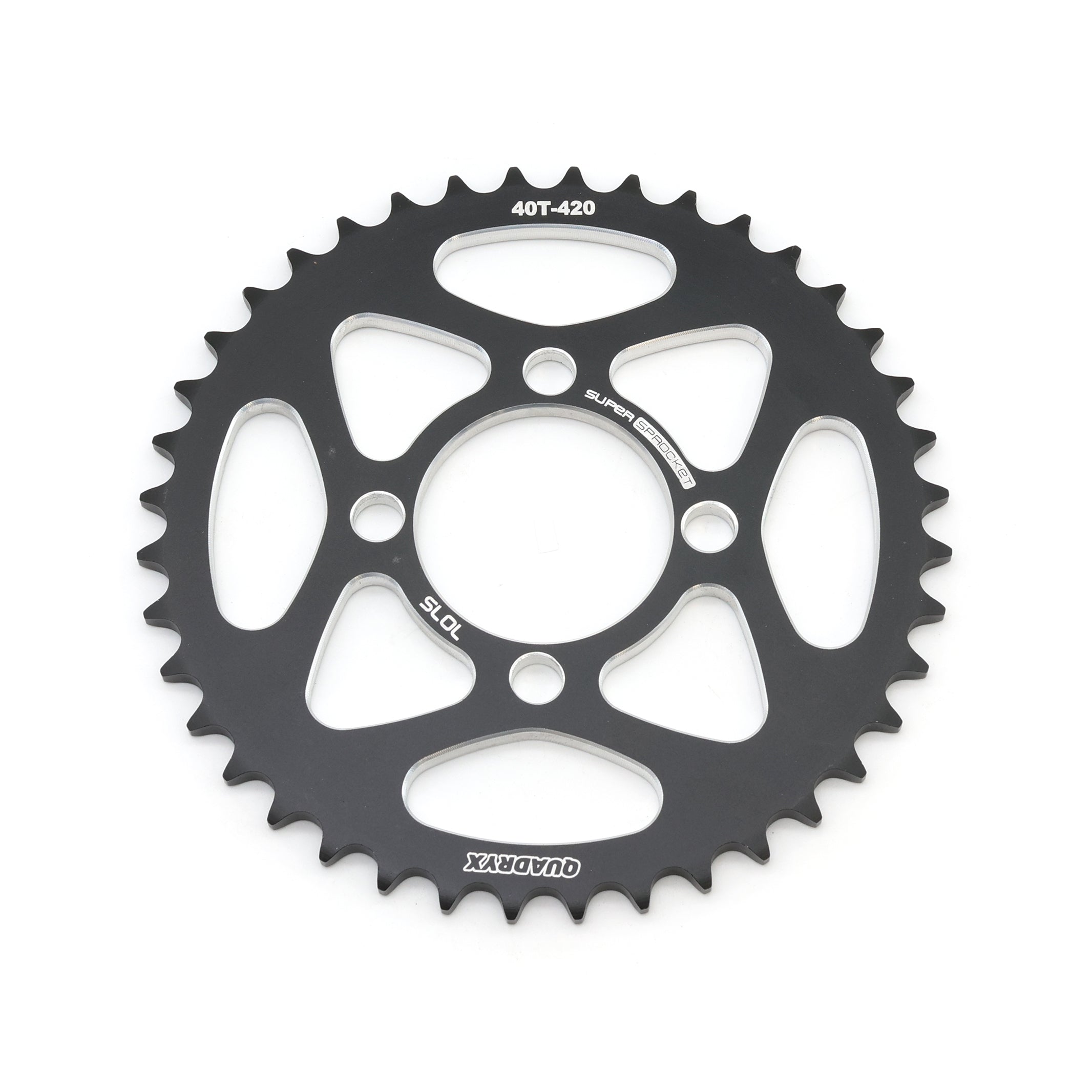 Mini Pro 7075 Lightweight 40T Rear Sprocket - KLX110 - V2 Black