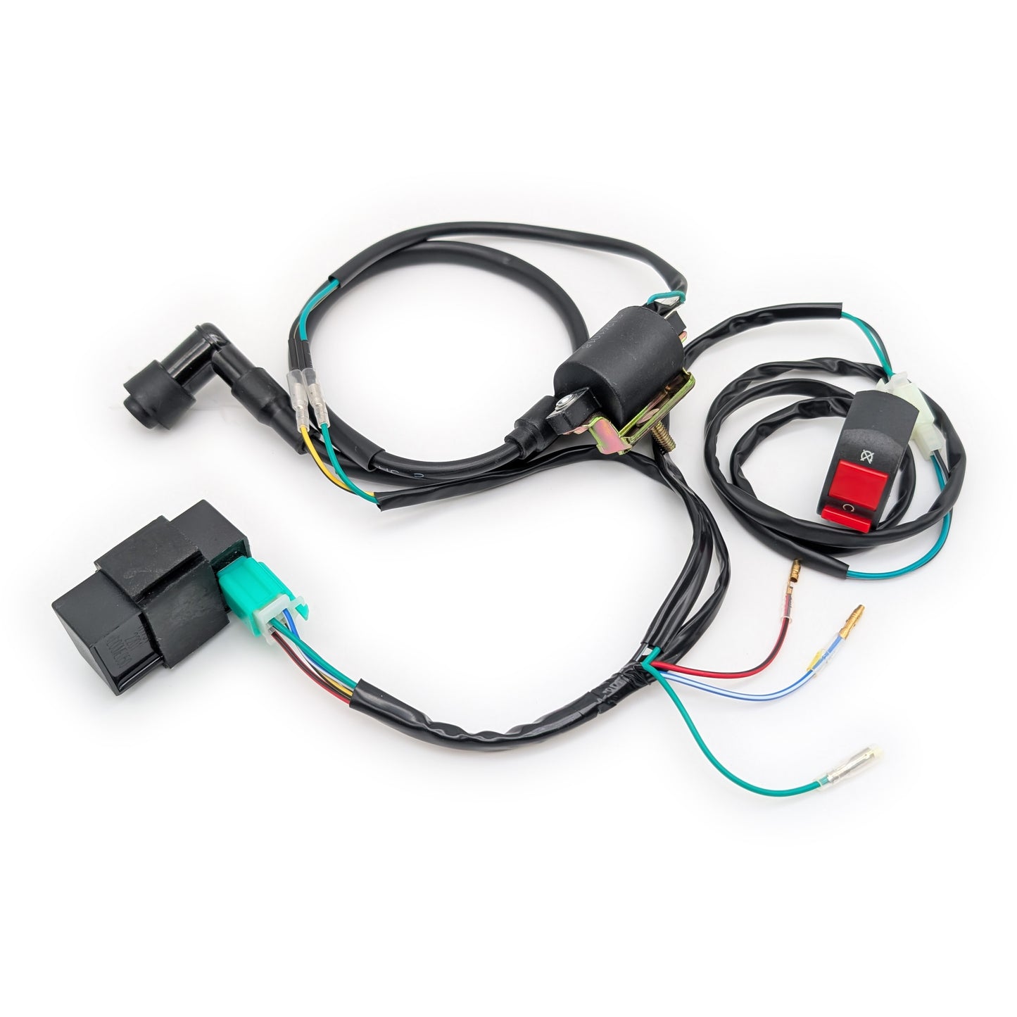 KICK START ONLY - CDI Motor Simple Run / Kill Harness (No Lighting / No Battery)