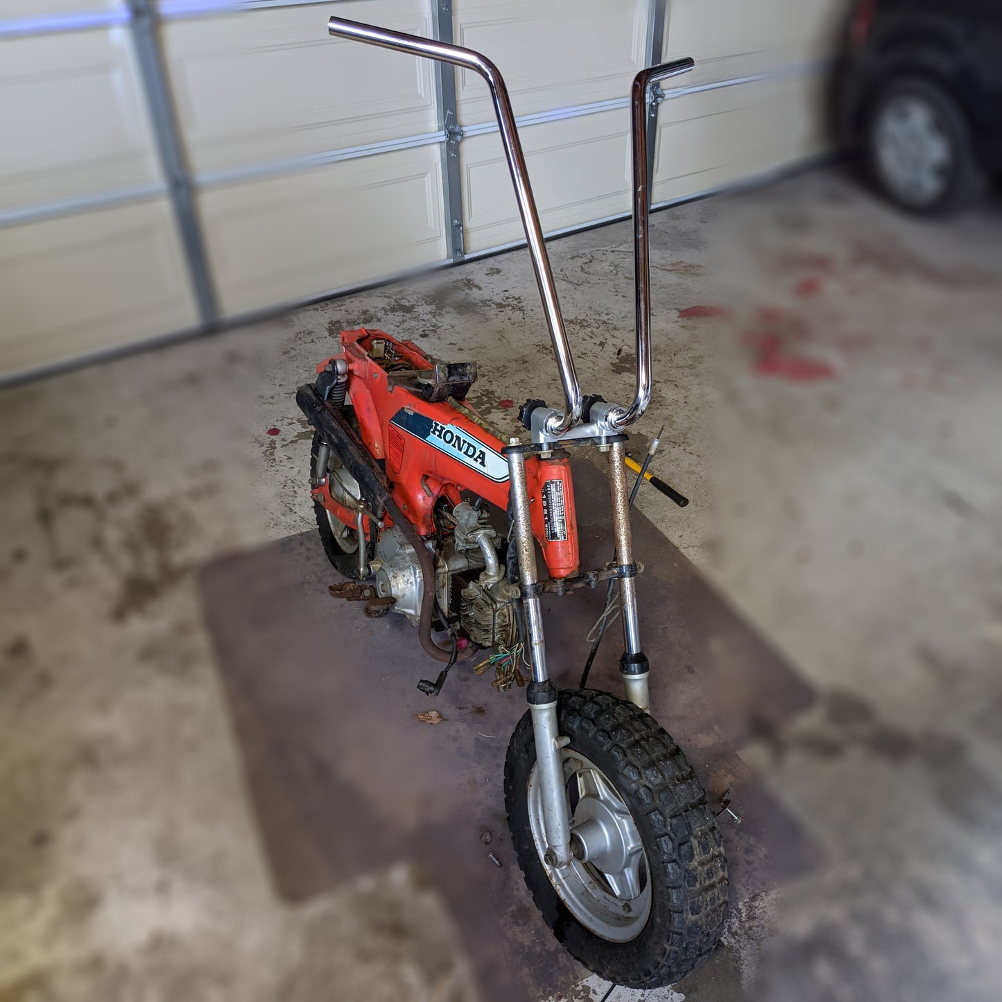 Fold-Down Handlebars – High-Rise Ape Hanger (Bars Only)