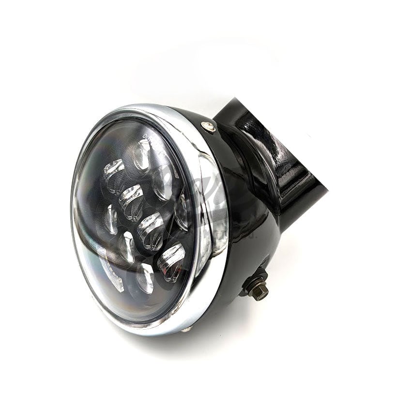 Black CT70 Headlight Bucket with 12V LED Headlight