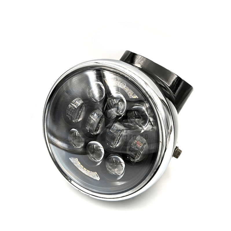 Black CT70 Headlight Bucket with 12V LED Headlight