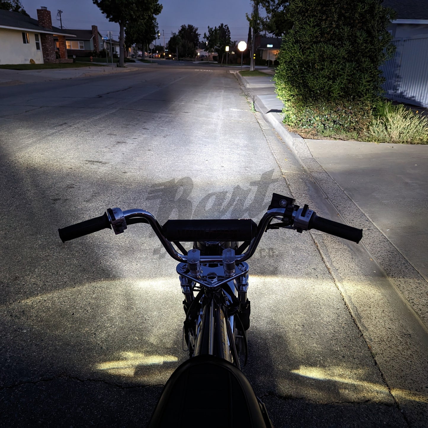 Black CT70 Headlight Bucket with 12V LED Headlight