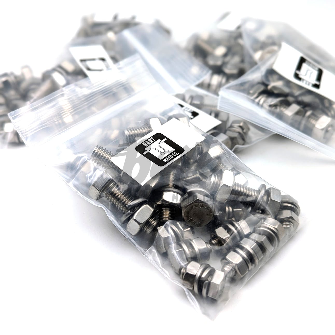 CT70 Stainless Steel Front & Rear Split Rim and Hub Wheel Hardware Bolt Set