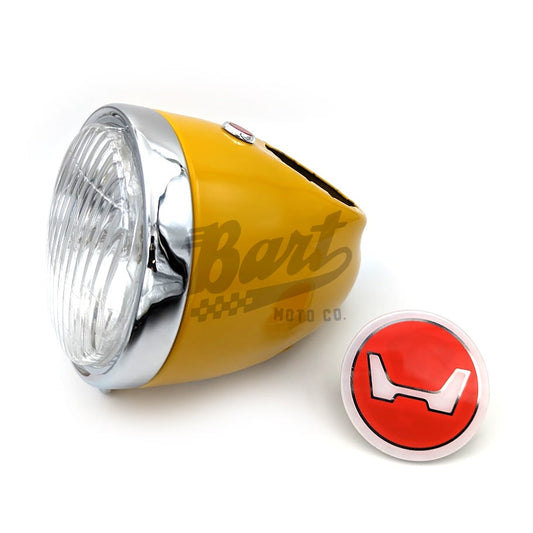 Reproduction Z50 K0-K2 Mexican Yellow Headlight Bucket Assembly