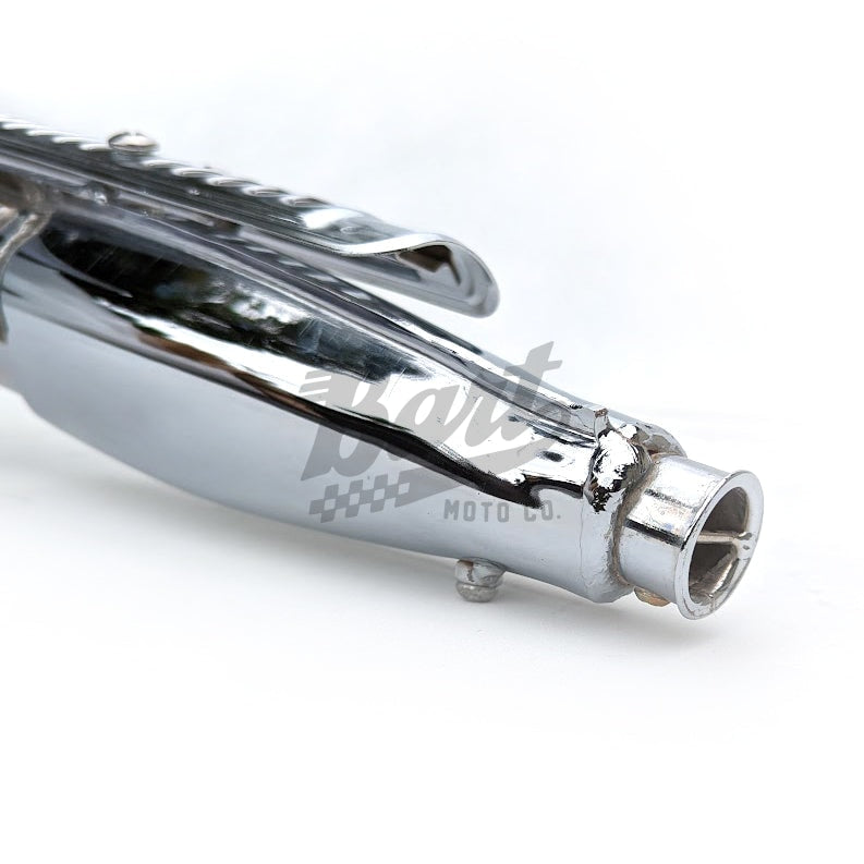 CT70 70cc K0 Style Replica Chrome Exhaust