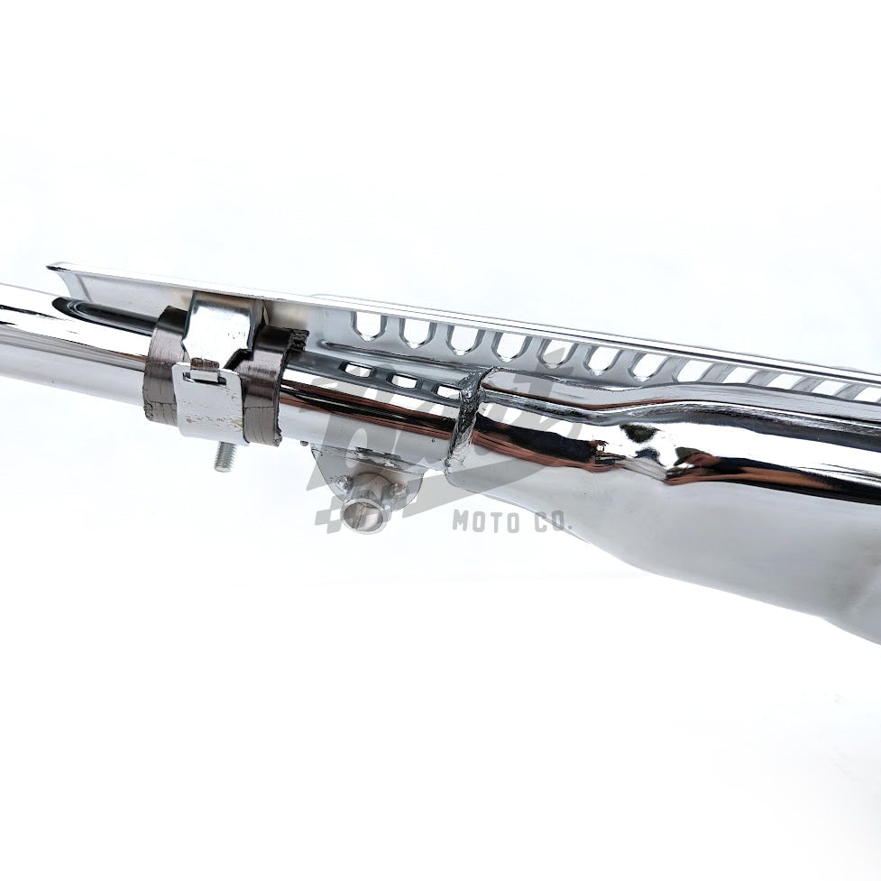 CT70 70cc K0 Style Replica Chrome Exhaust