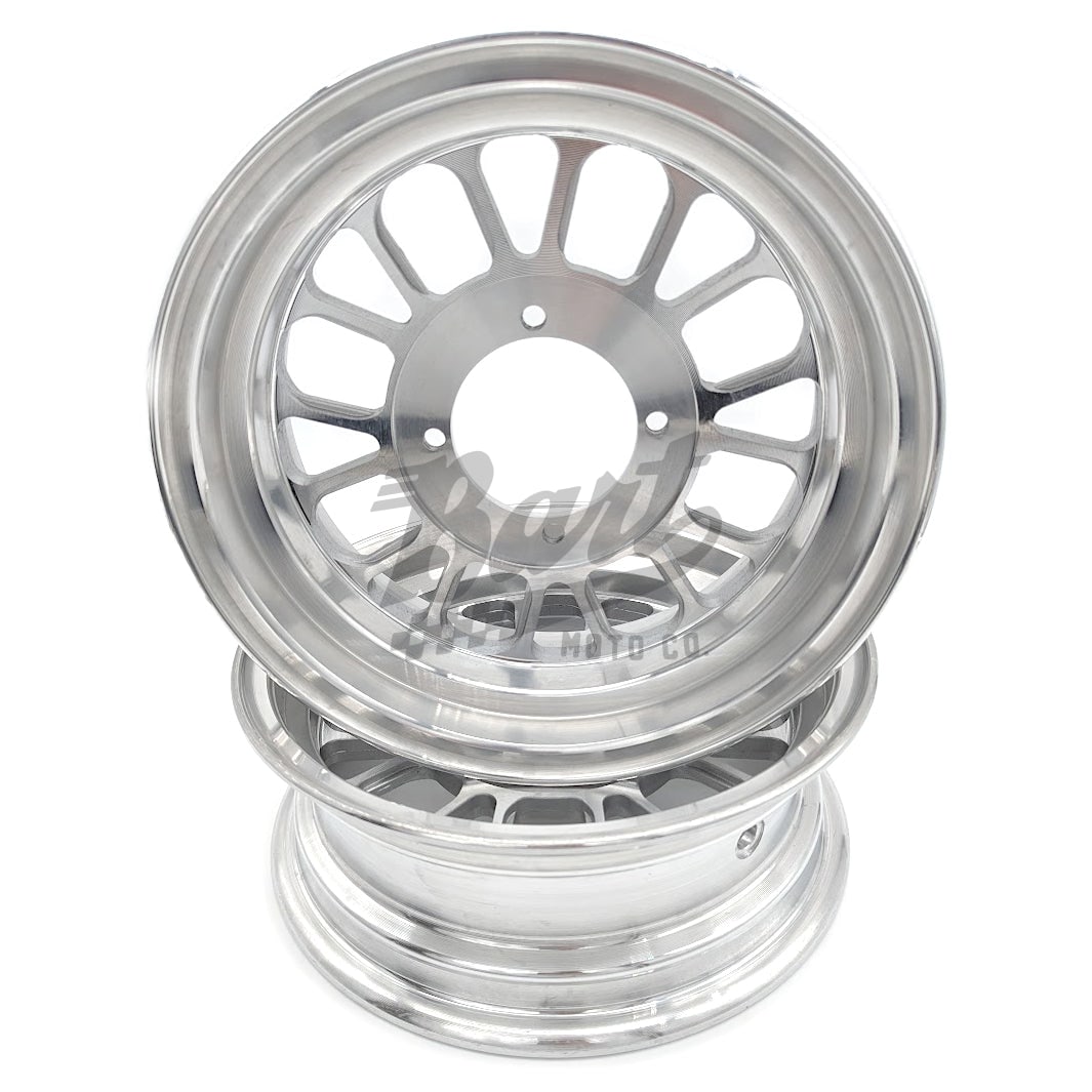 10" X 3.5" 16 Spoke 1 Piece Rim (2 Wheel Set)