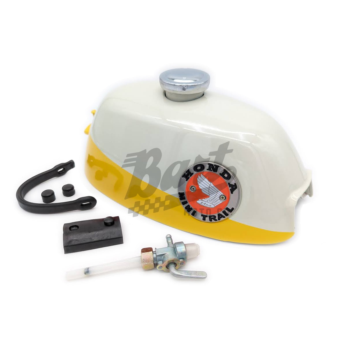 Reproduction Z50 K0-K1 1968-1970 Gas Fuel Tank Full Kit (Yellow)