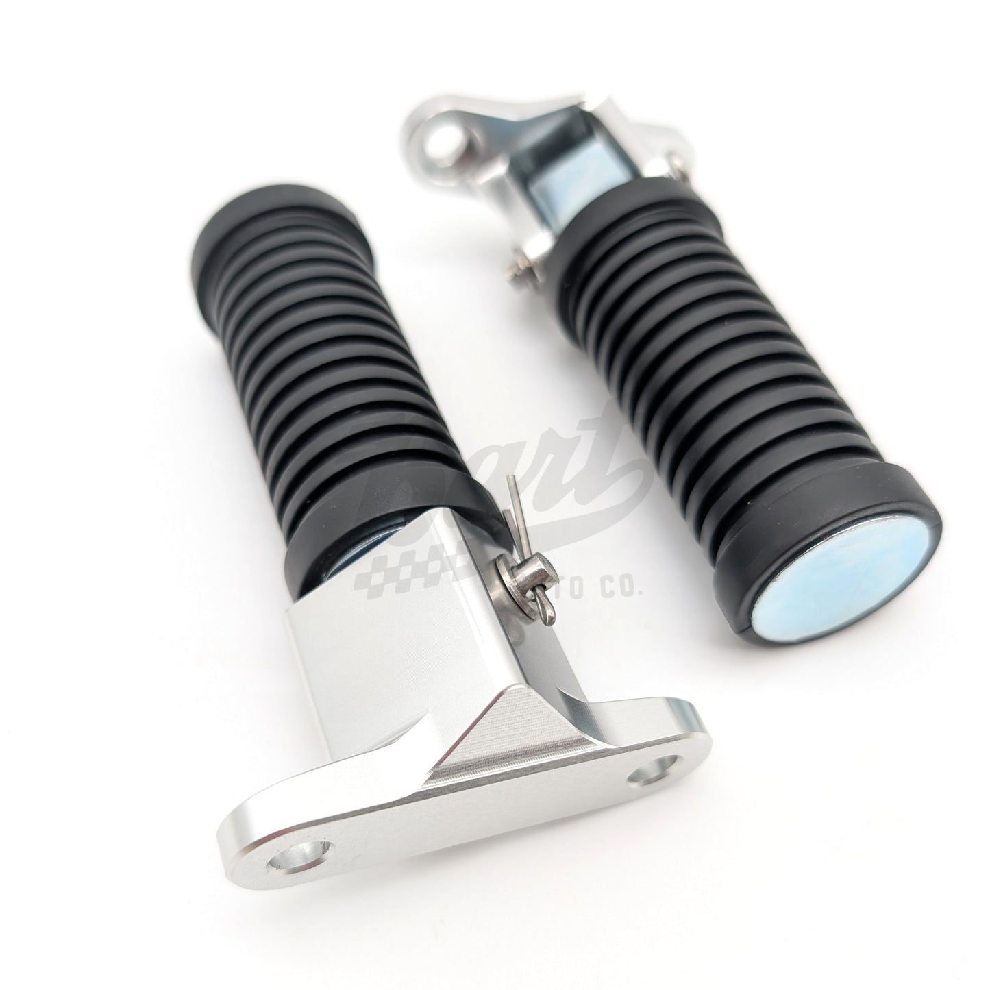 Bolt-On Buddy Pegs for Compatible Kepspeed Racing Swingarms (Silver)