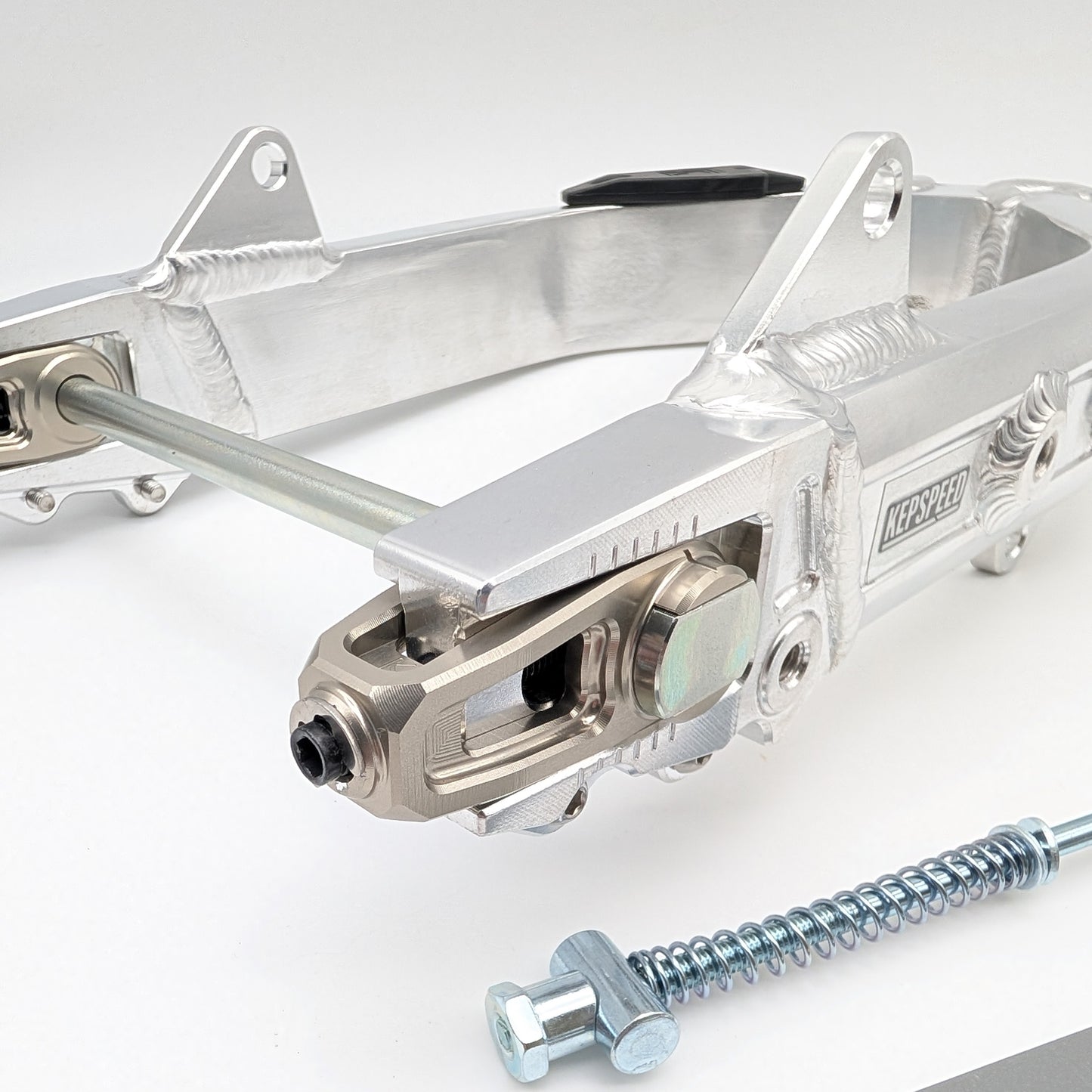 CT70 Heavy Duty Kepspeed Racing +2" Extended Swingarm with Peg Mounts (Aluminum)