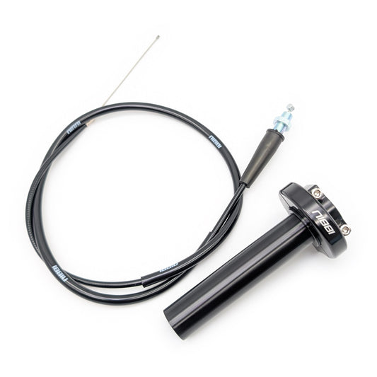 Nibbi Slim CNC Throttle and Cable (Black)
