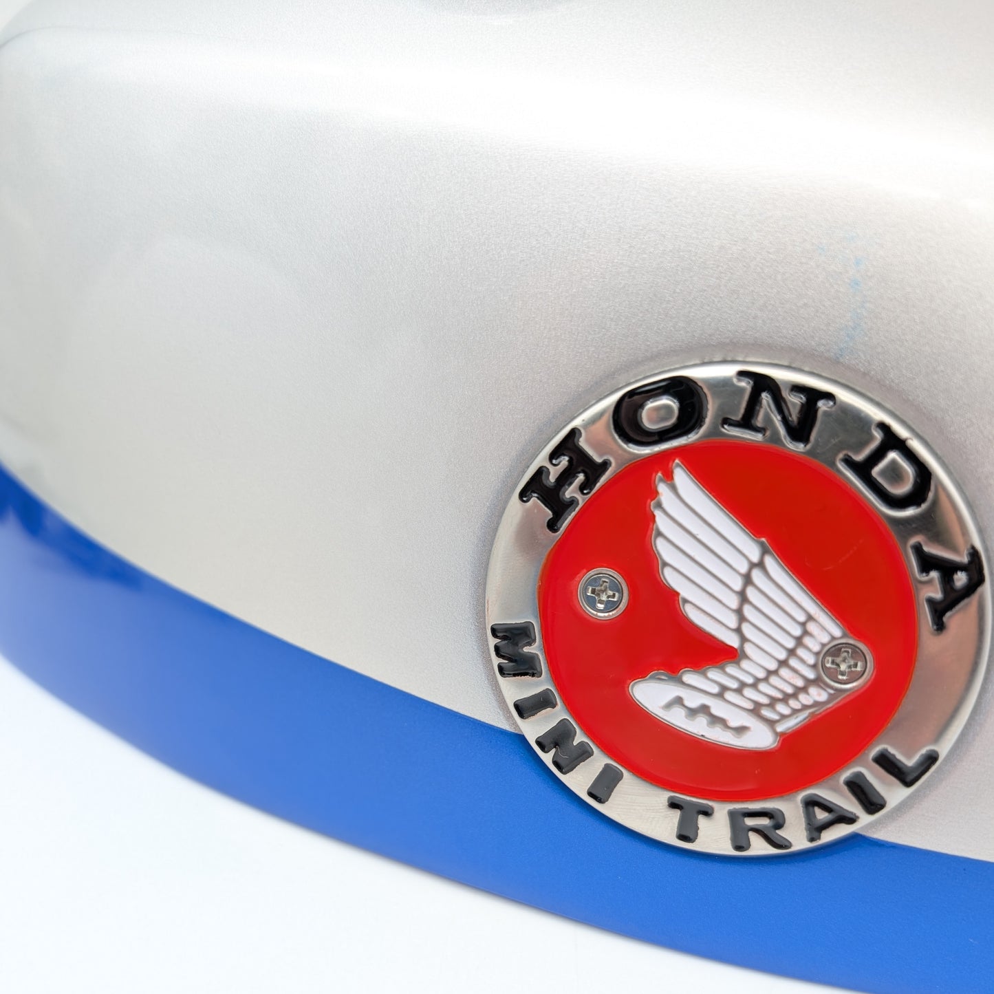 Reproduction Z50 K0-K1 1968-1970 Gas Fuel Tank Full Kit (Silver / Blue)