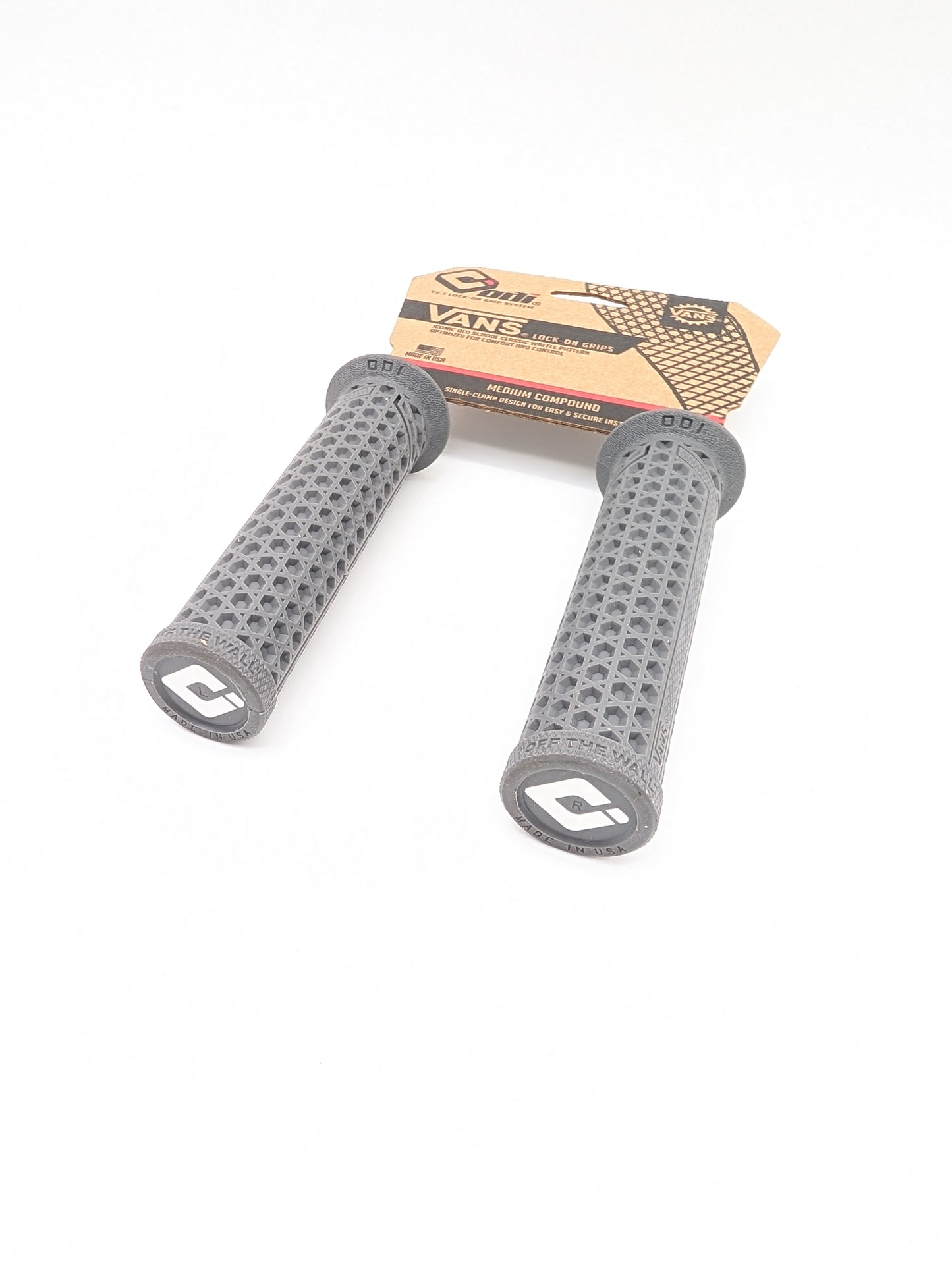 ATC / ATV Grips - 7/8" Vans Waffle Lock-In (Gray)