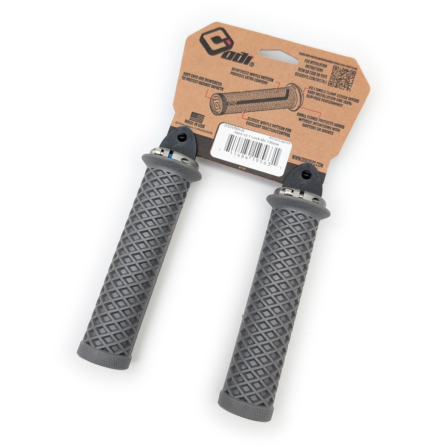 ATC / ATV Grips - 7/8" Vans Waffle Lock-In (Gray)