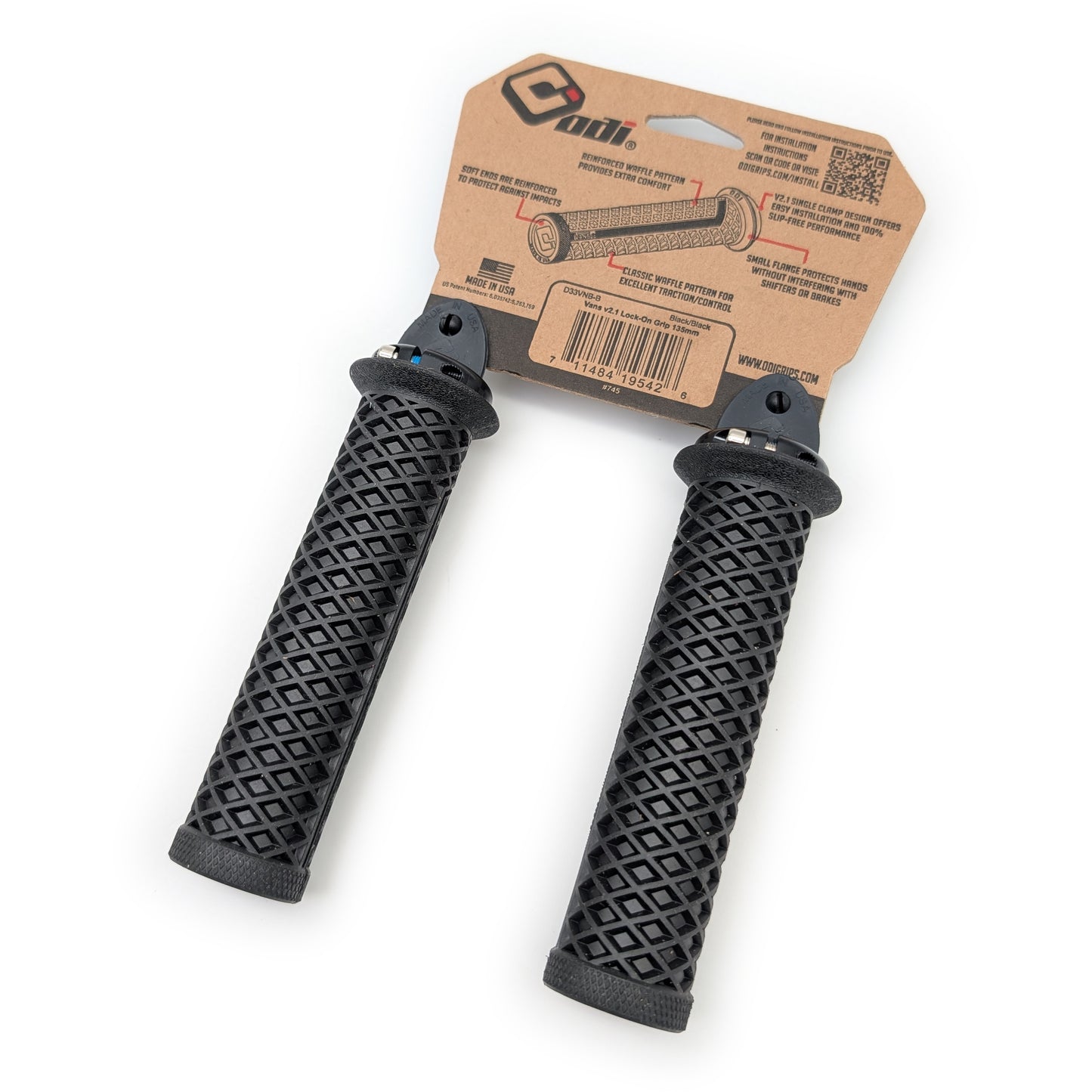 ATC / ATV Grips - 7/8" Vans Waffle Lock-In (Black)