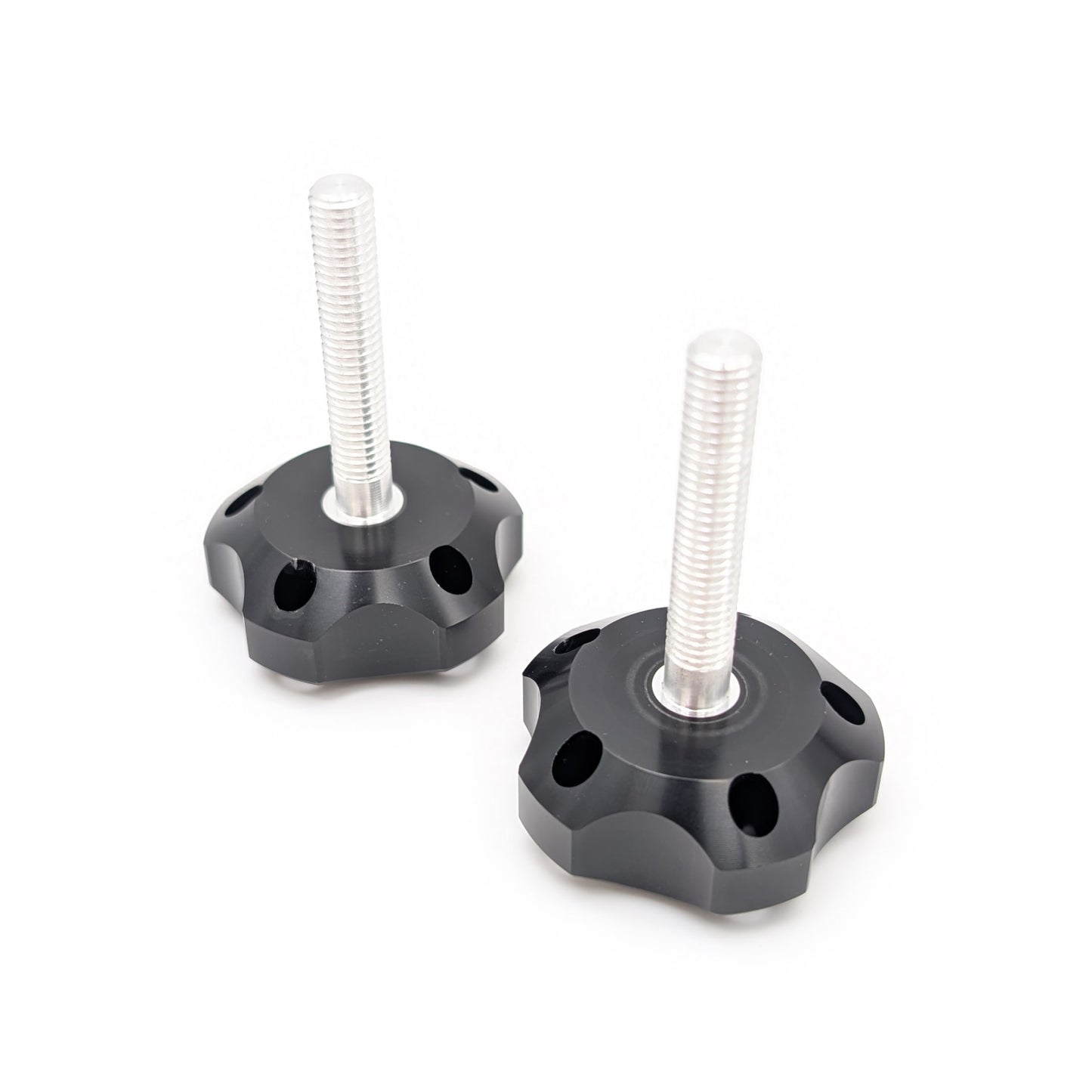 Kepspeed CNC Black Anodized Aluminum Handlebar Knob (Set of 2)