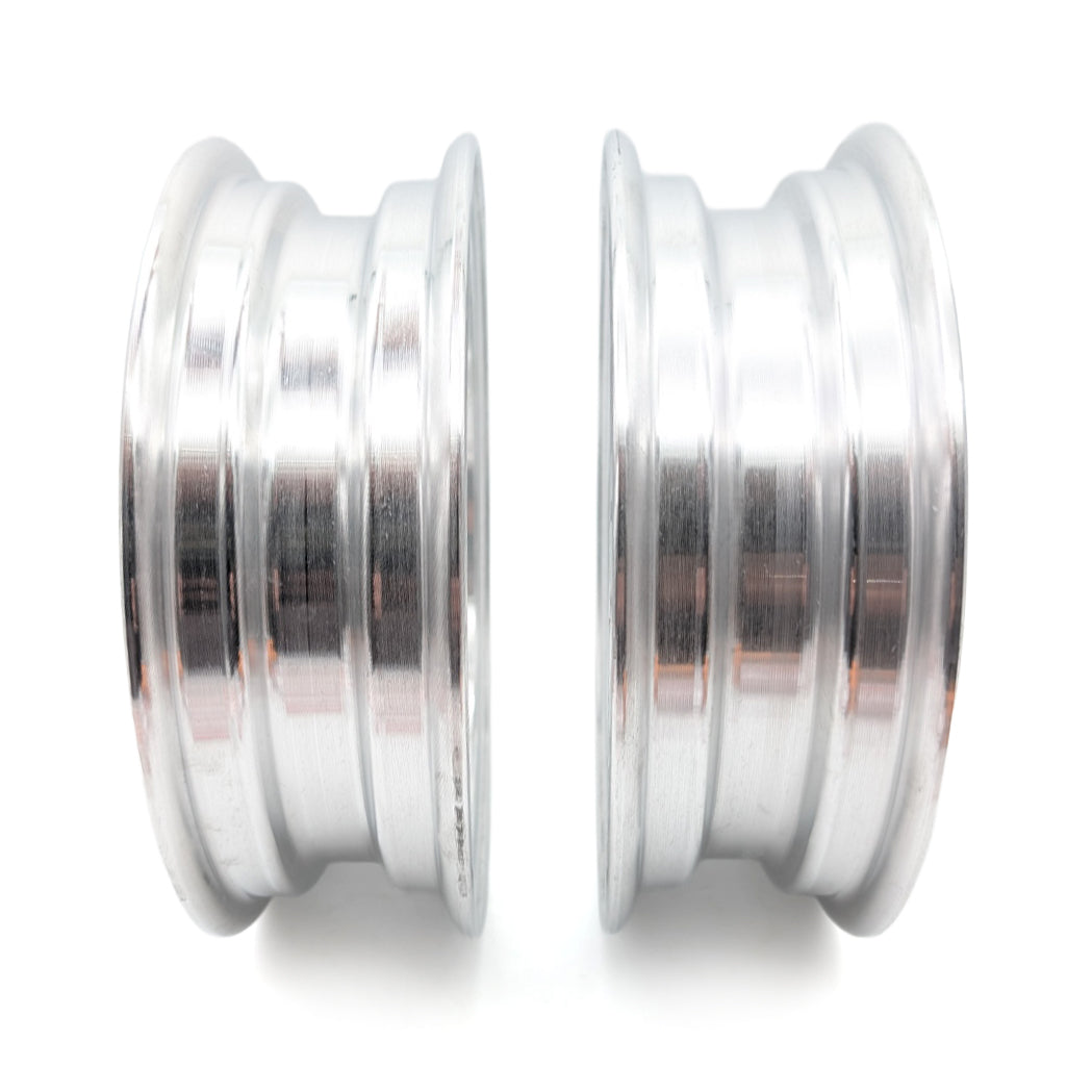 Set of 2 - 10 X 2.75" 16 Spoke 1 Piece Rim (Silver)