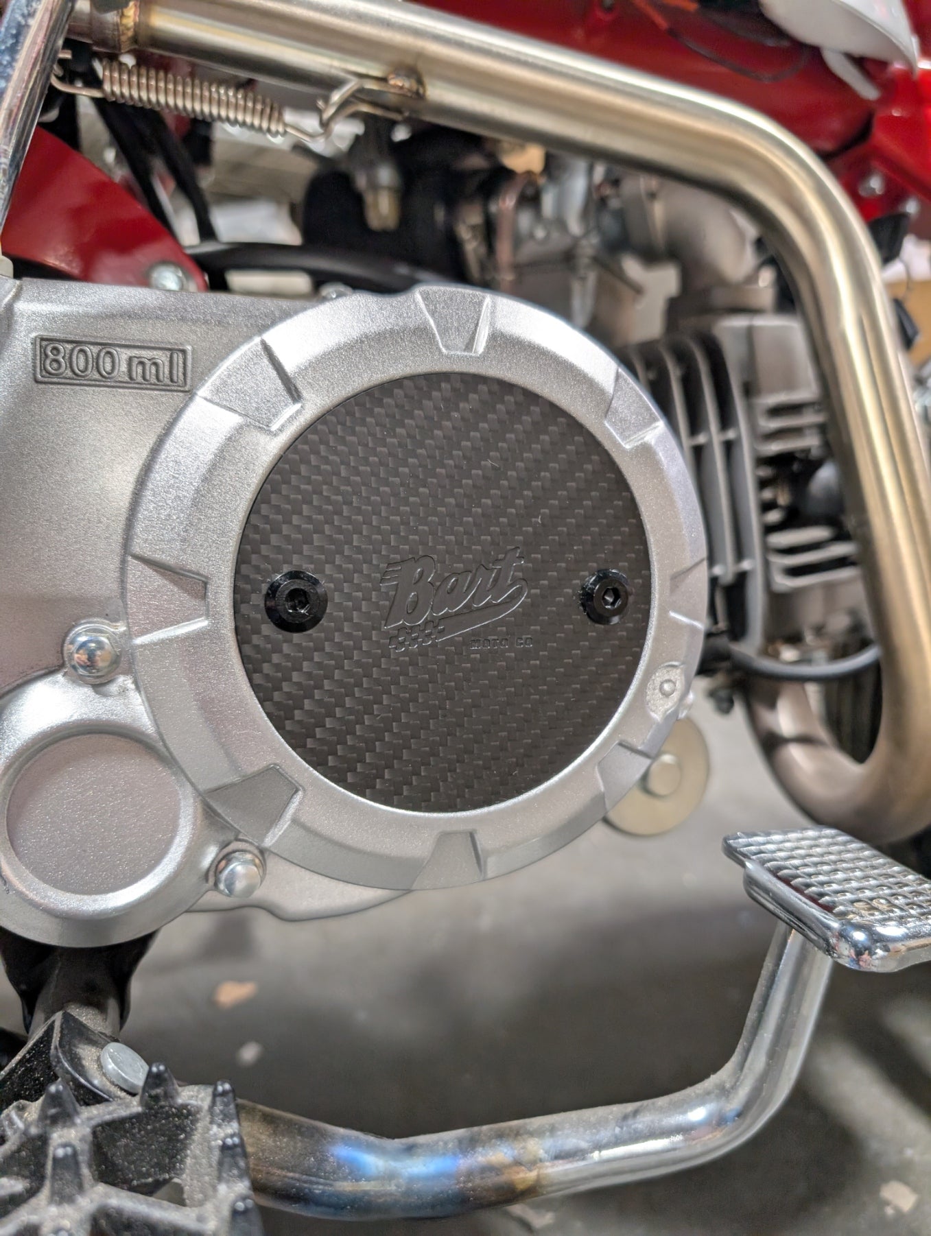 YX140 YX Carbon Fiber Side Case Cover