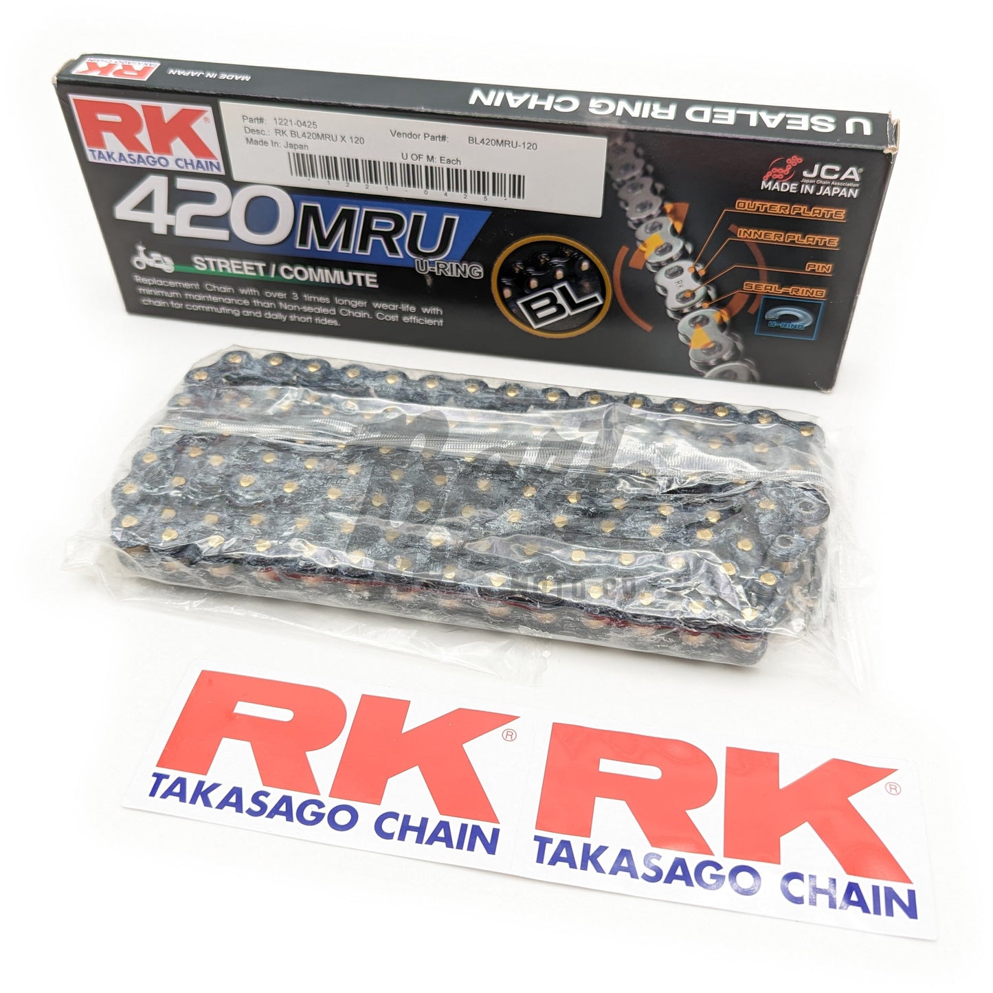 RK Racing BL420MRU 420 Ultra Thin U-Ring Sealed Chain (120 Link)