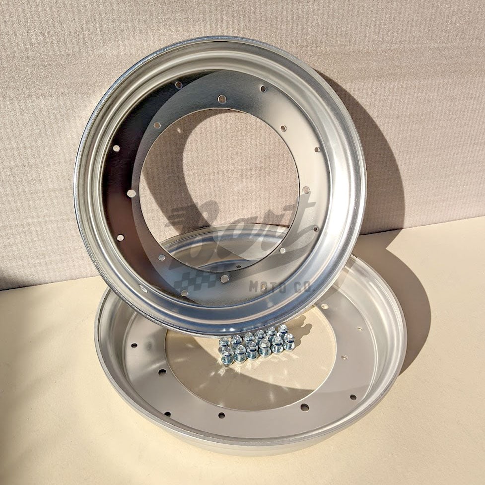 CT70 12" X 3.25" 2 Piece Rim (2 Wheel Set)