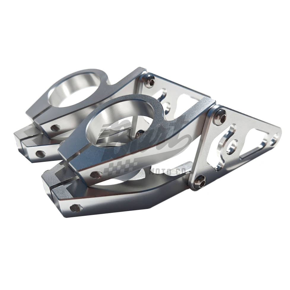 Silver CNC Headlight Bracket for Inverted Fork Kit