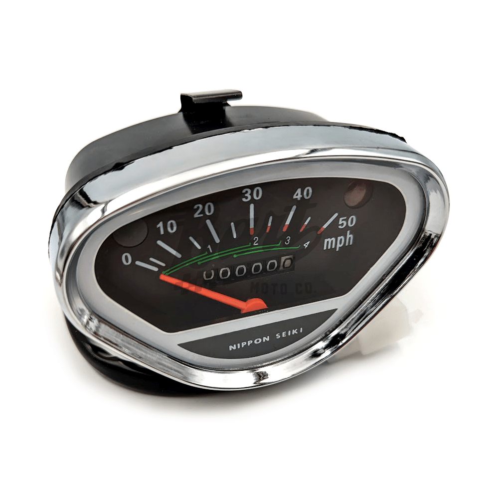 CT70 6V or 12V MPH Speedometer for Headlight Buckets