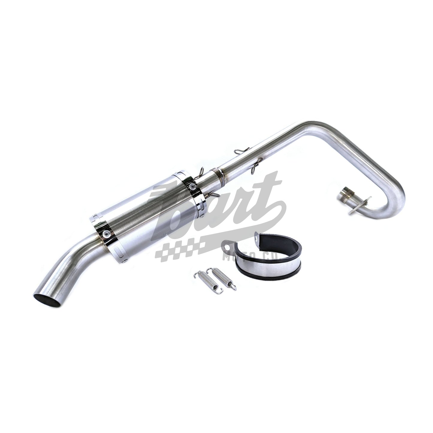 Z50 Hard Tail Big Bore Stainless Up Exhaust
