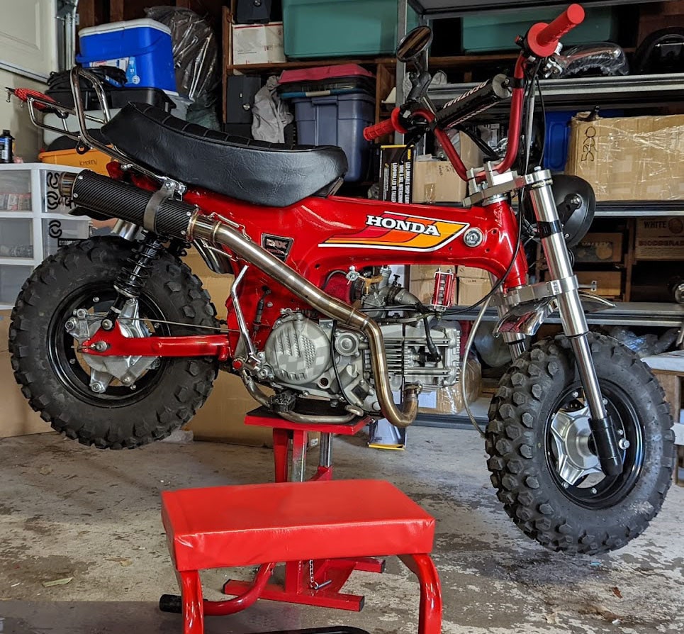 CT70 Stainless High Carbon Fiber Exhaust