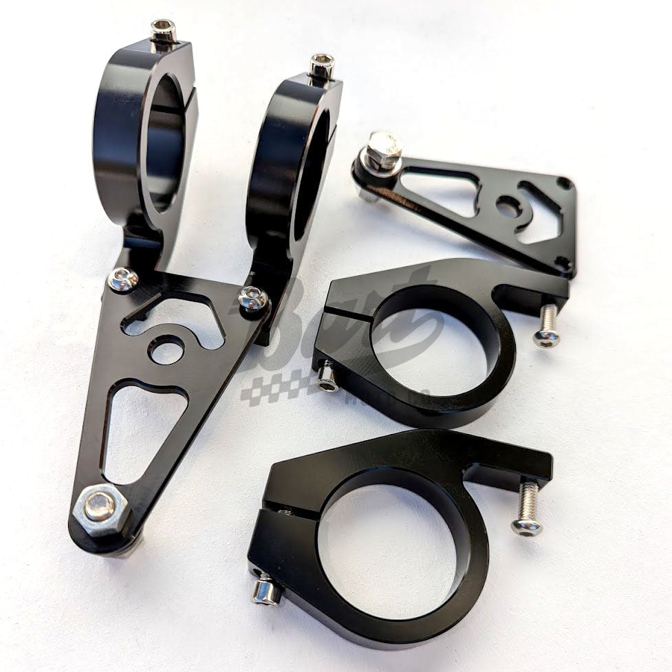 Black CNC Headlight Bracket for Inverted Fork Kit