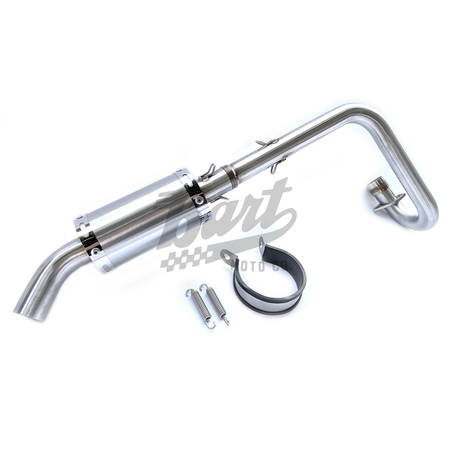 Z50 Hard Tail Big Bore Stainless Up Exhaust