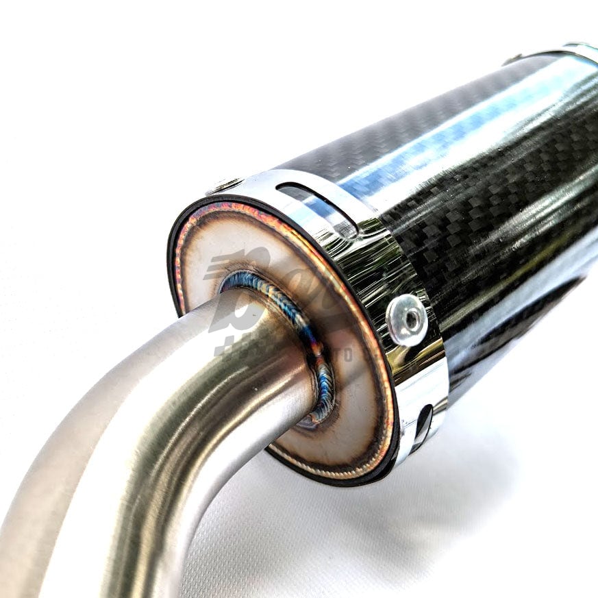 Z50 Hard Tail Big Bore Stainless Carbon Up Exhaust