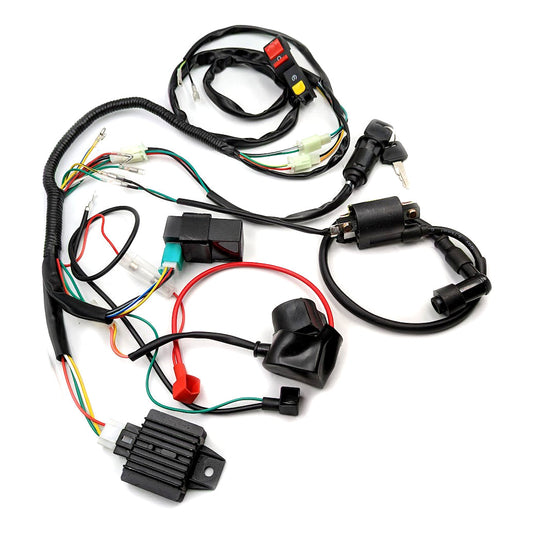 12V Electric Start Basic Wiring Harness (No Lighting)