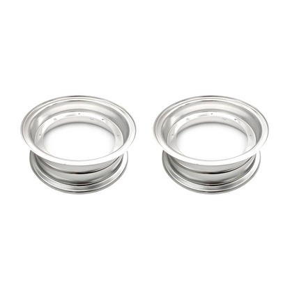 Set of 2 - CT70 10" X 3.5" Aluminum 2 Piece Rims