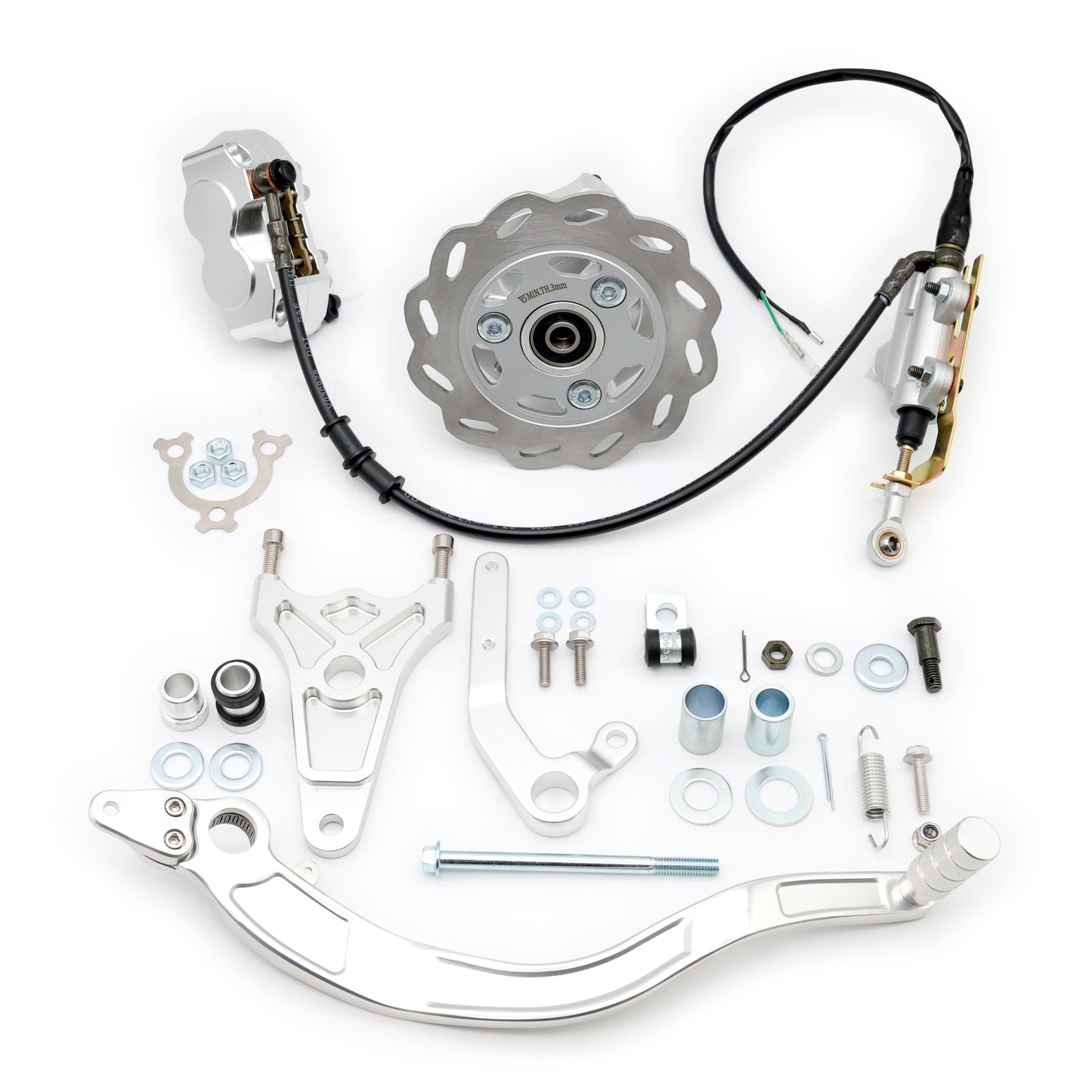 CT70 Silver Rear Disc Brake Conversion