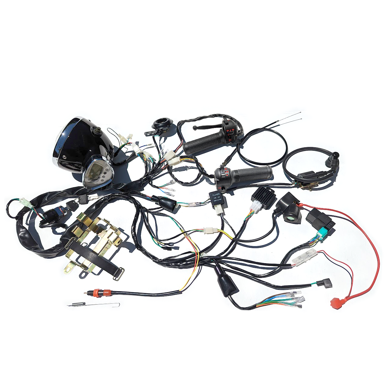 CT70 12V Complete Harness and Electrical Parts (Black Controls)