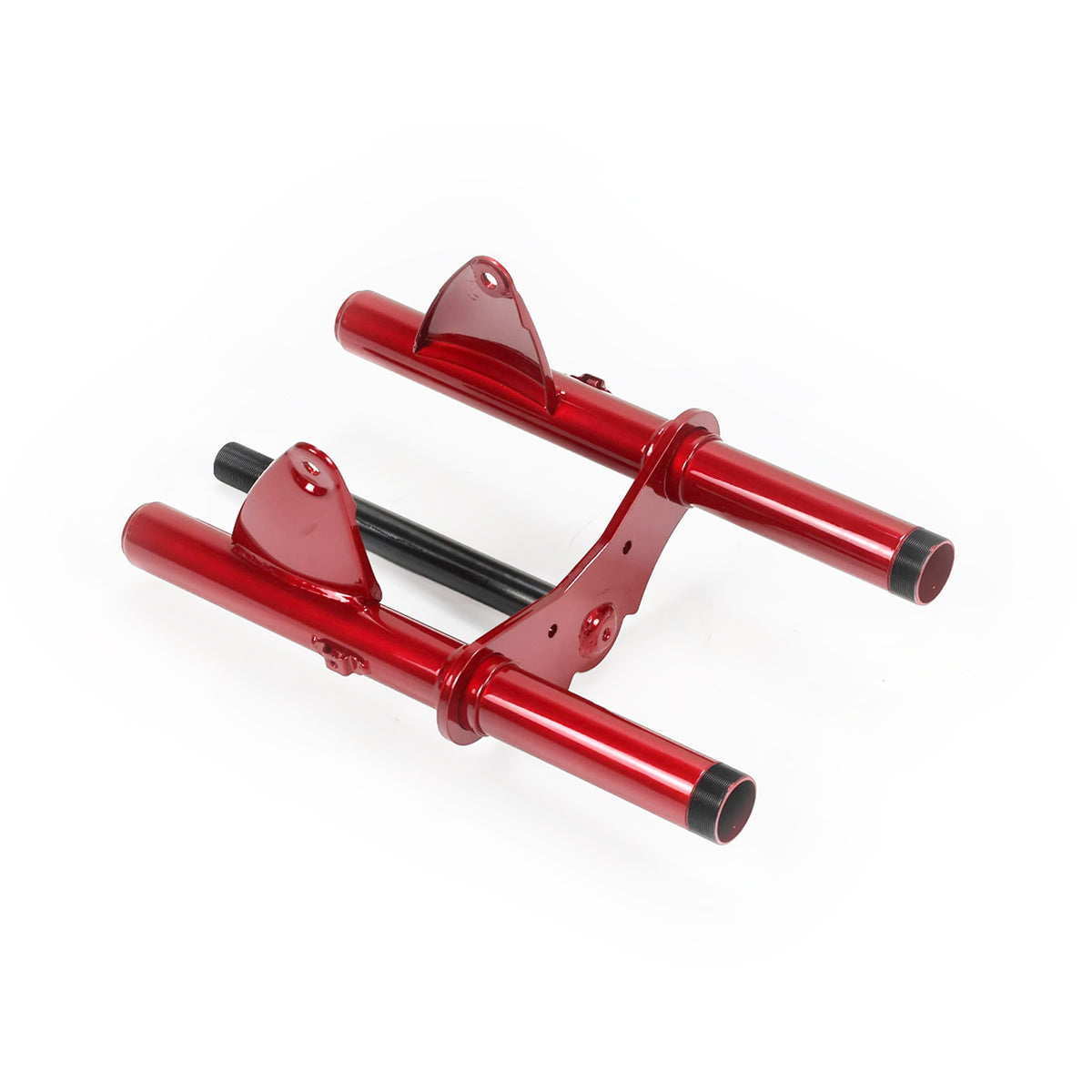 Z50 K1-K2 Hardtail Front Fork Triple Tree Assembly – Ruby Red (1969–1971)