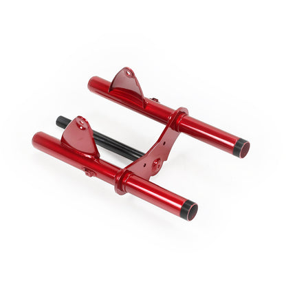 Z50 K1-K2 Hardtail Front Fork Triple Tree Assembly – Ruby Red (1969–1971)