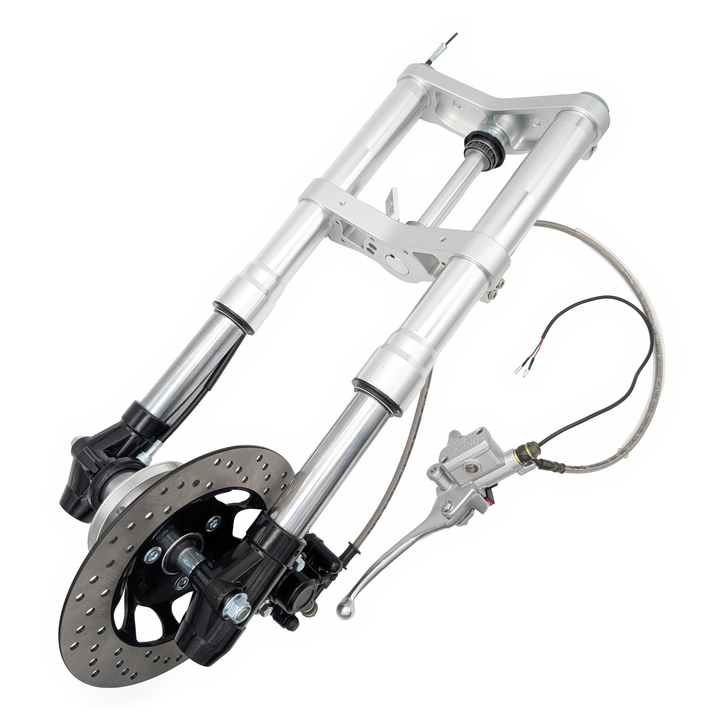 Adjustable Z50 Silver Inverted Fork with Disc V2 Front End Kit (540mm Length)