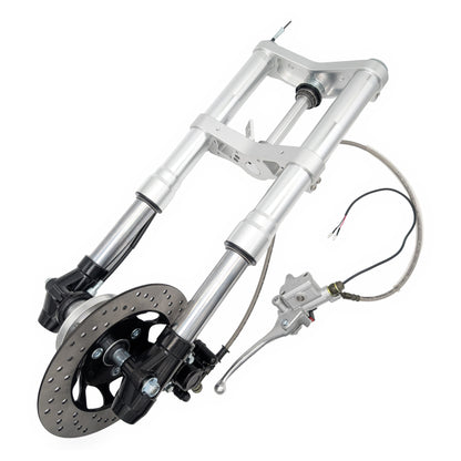 Adjustable Z50 Silver Inverted Fork with Disc V2 Front End Kit (540mm Length)