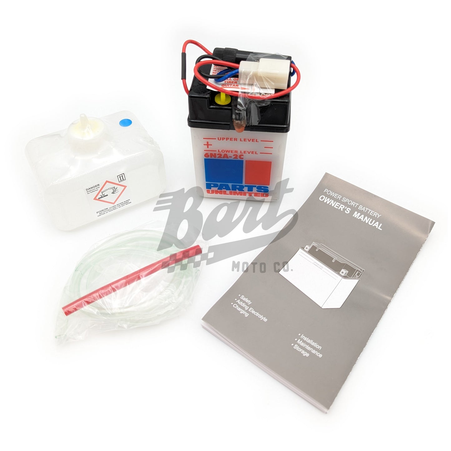 CT70 K0 HK0 1969-1971 6V Battery Full Kit (6N2A-2C)