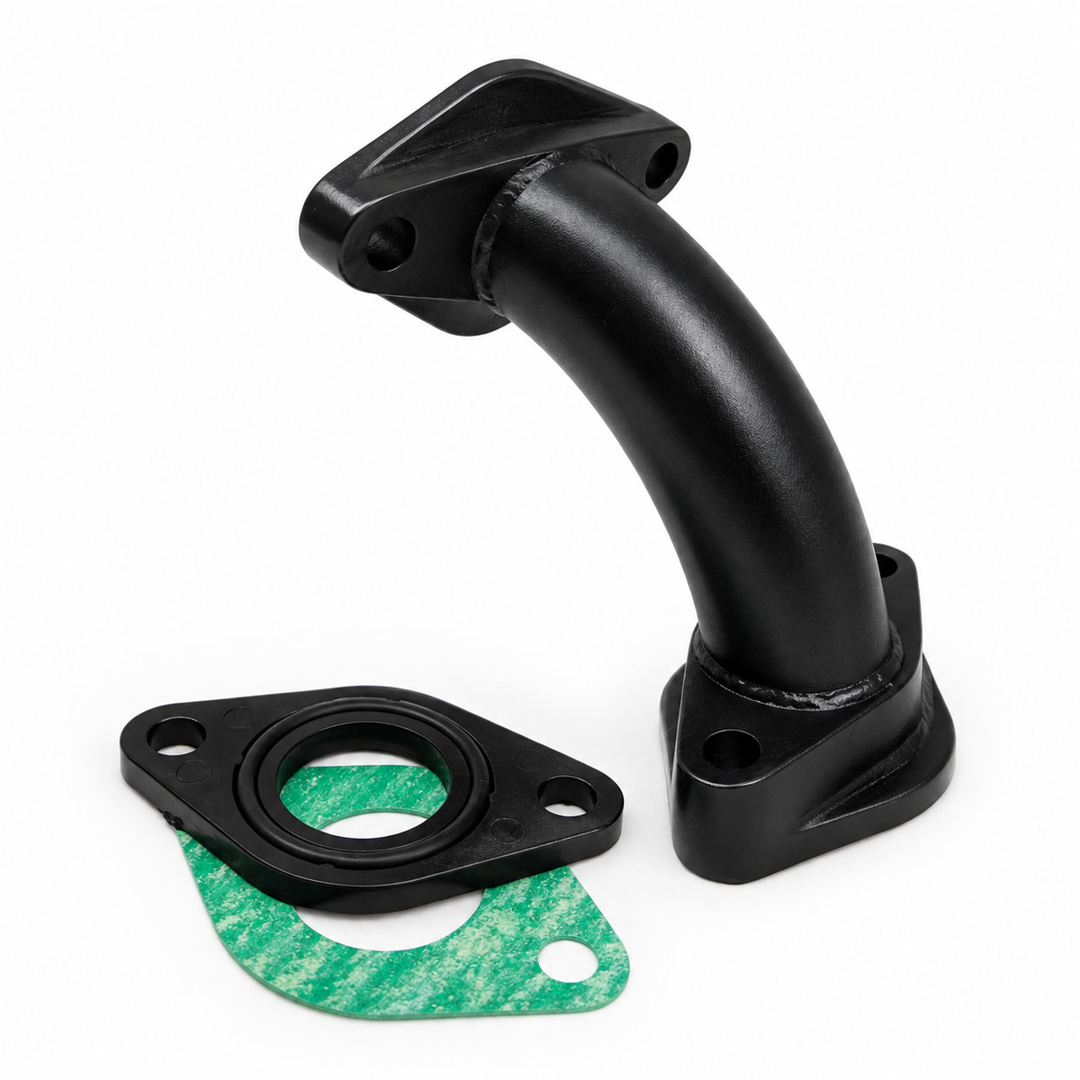 Reproduction CT70 45MM Motor to 48MM Flange Carburetor Intake Manifold (70cc) (Black)