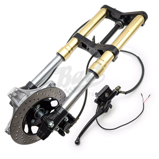 Adjustable CT70 Black & Gold Inverted Fork with Disc V2 Front End Kit