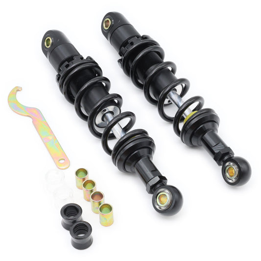 285mm-295mm Performance Gas Filled Rear Shock Set - All Black