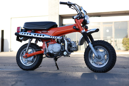 CT70 K1–1982 Black & Chrome Stock-Style Exhaust – 125cc Fitment