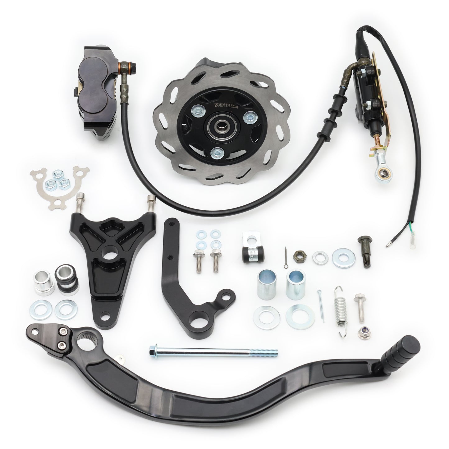 CT70 Blackout Rear Disc Brake Conversion