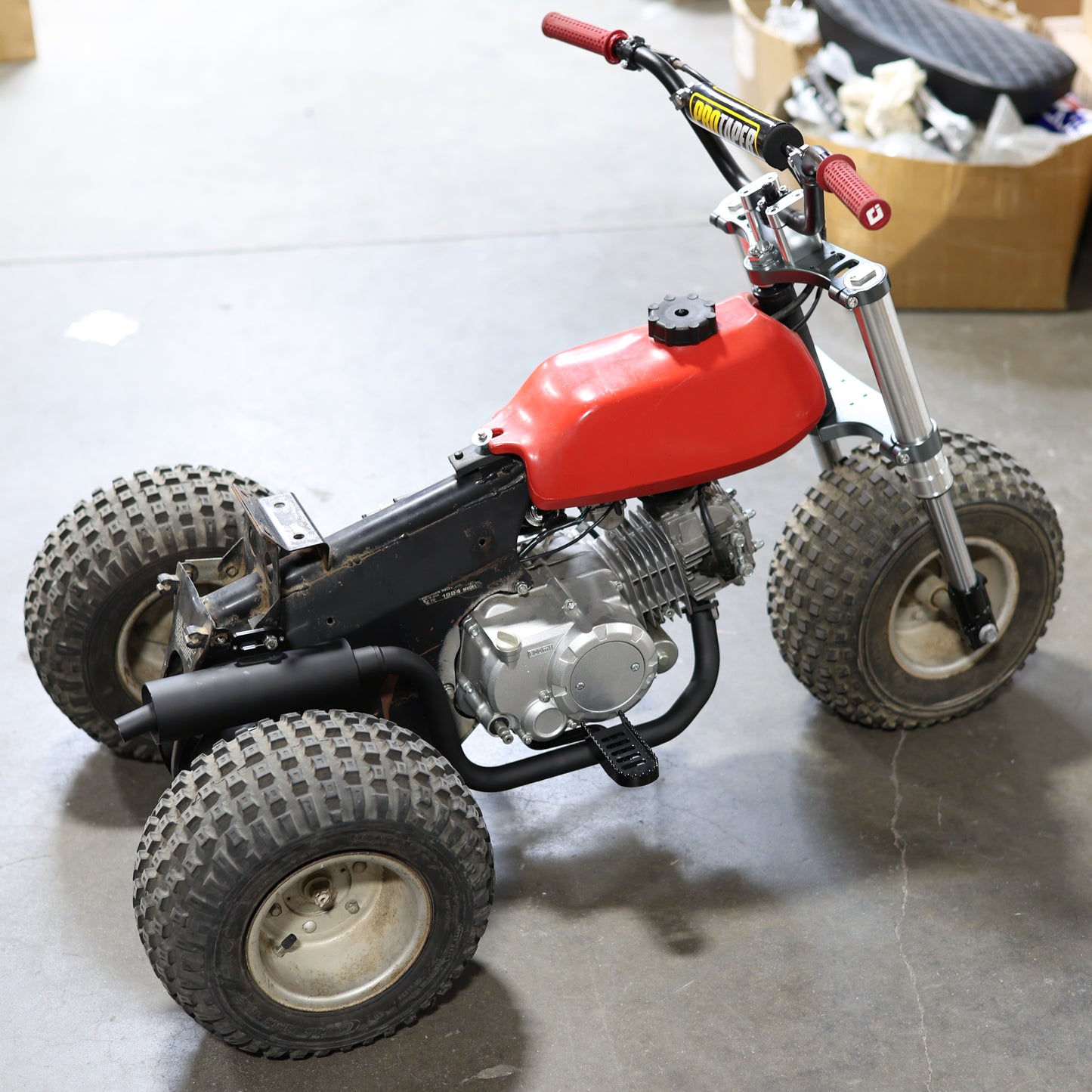 ATC70 / TRX70 Classic Big Bore Low Mount Exhaust