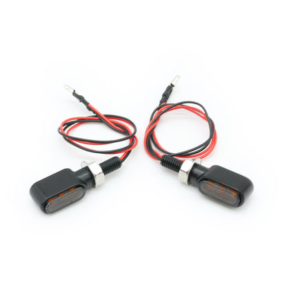 Smoked Lens Low Profile 12V LED Turn Signals (Black)